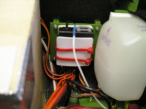 3 Receiver held in place with wire ties