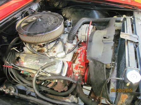 7 1968 Firebird  engine