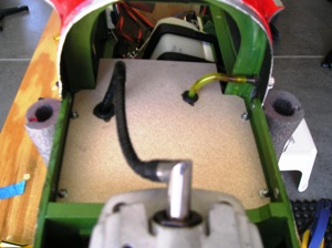 7 C & H Electronics & battery  covered with thin masonite 