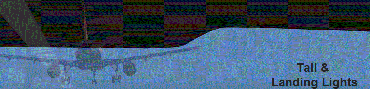 Tail & 
Landing Lights