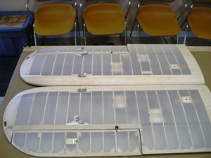 27 Both right & left bottom wings are fininhed & ready for pink-it strips to be added